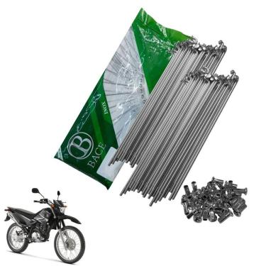 Imagem de Jogo Raio Traseiro Xtz125 Xt225 Tdm Dt200 Lona 4mm Inox Bace