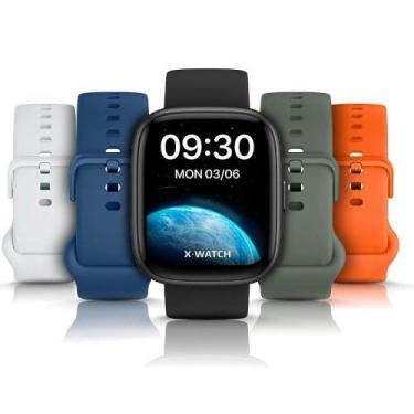 Imagem de Relogio Smartwatch Unissex Alexa X-Watch XSWUQPI010A Troca Pulseira - 