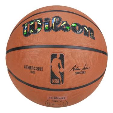 Imagem de Bola de Basquete Wilson NBA Authentic Brasil Outdoor 7, Marrom, Único
