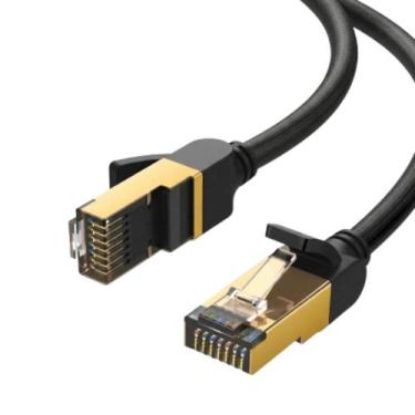 Imagem de Cabo de Rede CAT7 RJ45 Ethernet 10Gbps 600MHz Alta Velocidade Internet