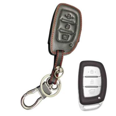 Imagem de Capa Chaveiro Chave Presencial 3 Botão Hyundai ix35 Hb20 i30 Tucson Ve