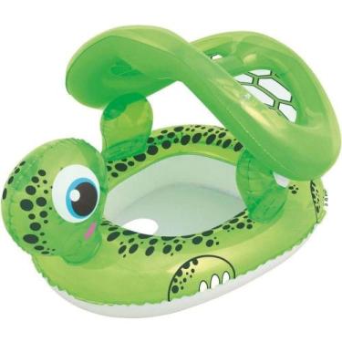Imagem de Boia Infantil Tartaruga Com Fralda E Para Sol Protetor - Mor