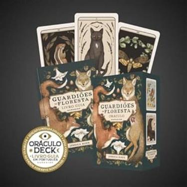 Imagem de Oráculo dos Guardiões da Floresta: Oráculo encantado com 52 cartas e l