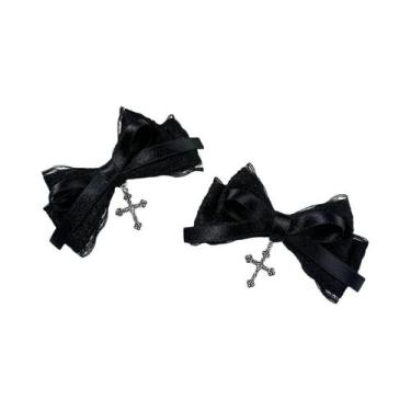 Imagem de Clipes De Cabelo Estilo Gótico Feminino, 2 Peças, Clipes Exquisitos, A