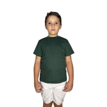 Imagem de Camiseta Infantil Menino Algodão Lisa Básica Dia a Dia-Masculino
