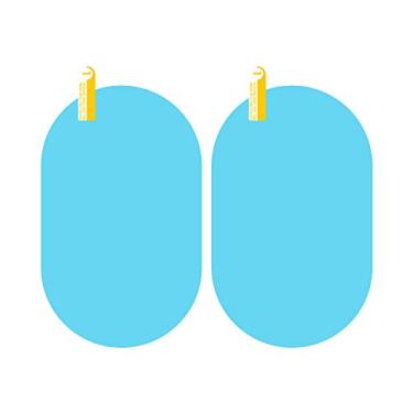 Imagem de 2 peças 135 mm x 95 mm película à prova de chuva para retrovisor de carro HD transparente Nano Filme Protetor de tela para ônibus de carro