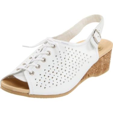 Imagem de Worishofer Sandália feminina 583 Slingback, Branco, 10