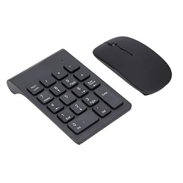 Imagem de Teclado numérico, teclado USB de 18 teclas 2.4 GHz Wireless 1200 DPI Plug and Play para Office for Home for Travel
