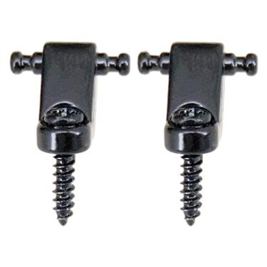 Imagem de Guia de retentor de cordas para guitarra MonkeyJack 2 peças para peças de guitarra elétrica preta