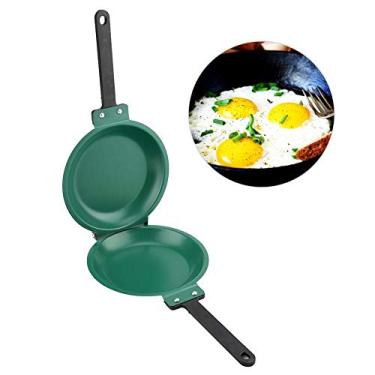 Imagem de Frigideira, frigideira dupla face antiaderente flip dobrável frigideira de ovo frito, frigideira antiaderente para gás, fogão elétrico, fogão de indução para utensílios de cozinha domésticos