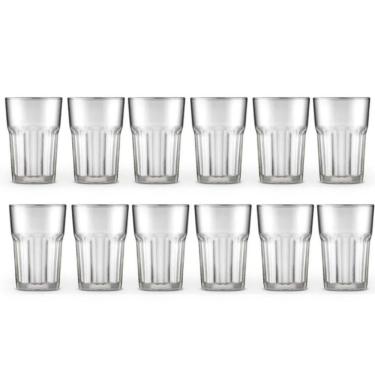 Imagem de Jogo 12 Copos Vidro Chicago Grosso Água Suco Refrigerante