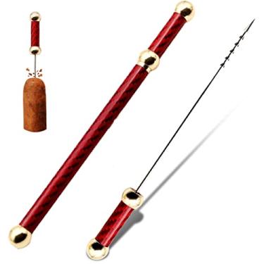 Imagem de Ferramenta de desenho de charuto vintage ferramenta de precisão de aço inoxidável charuto acessórios práticos para charutos, vermelho