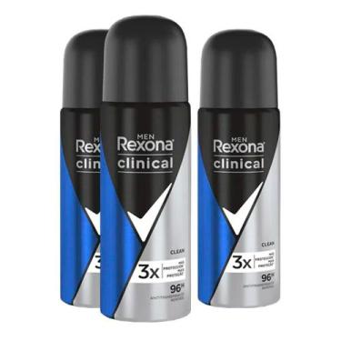 KIT DES CR REXONA CLINICAL CLASSIC C/3 48G - alexfarma