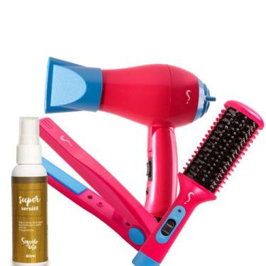 SECADOR DE CABELO PROFISSIONAL SALÃO 2200W E CHAPINHA 410ºF - Britânia -  Kit Aparelhos Elétricos para Cabelo - Magazine Luiza