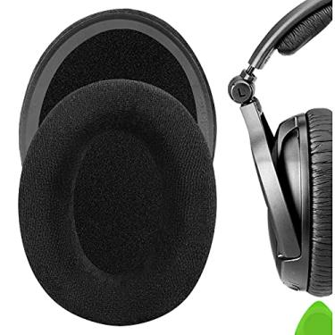 Imagem de Geekria Almofadas auriculares confortáveis de veludo para fones de ouvido Sennheiser PXC350, HD 380/380 PRO, PC 350/350 SE, HME95, HMEC250, peças de reparo (preto)