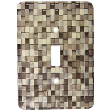 Imagem de 3dRose lsp_181105_1 Imagem de prata trançada e metais de peltre em estilo moderno - Interruptor de alternância simples