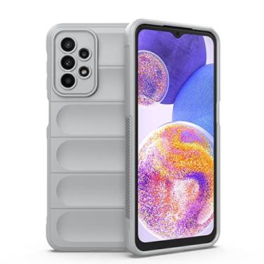 Imagem de Para Samsung A23 A 23 M13 M23 M33 M 33 Capa de Silicone Líquido Traseira para Galaxy A13 A33 A53 A73 5G Capa de Telefone, Fumaça Cinza, Para Samsung M33