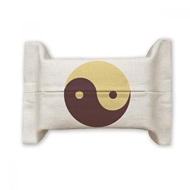 Imagem de Taichi China Suporte de capa de papel de tecido facial com oito diagramas e saco de linho de algodão