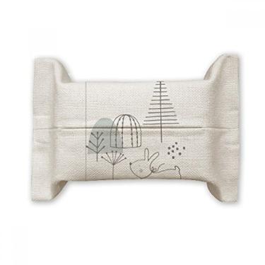 Imagem de Bolsa de linho de algodão com estampa de linha de filhotes e filhotes de desenho animado