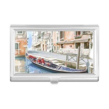 Imagem de Carteira de bolso com estampa nacional de Veneza, porta-cartões com estampa nacional da Itália