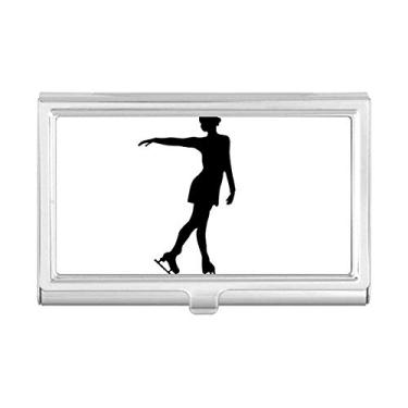 Imagem de Bolsa feminina de inverno com estampa esportiva para patinação e cartão de visita