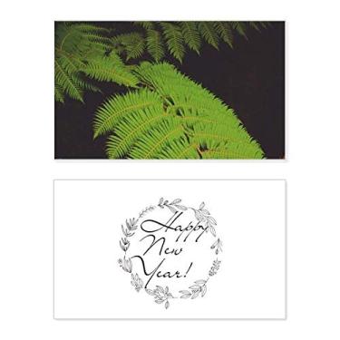 Imagem de Green Leavest Plant Picture Nature New Year Festival Cartão de felicitações Bless Message Present