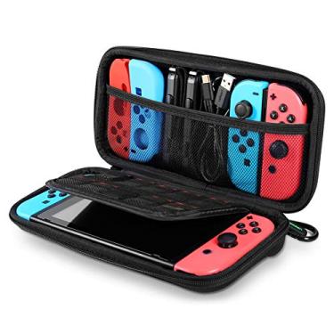 Imagem de Capa de transporte com interruptor UGREEN para Nintendo Switch, capa rígida para viagem, bolsa protetora com 9 compartimentos para cartões, compartimentos para cartão para Nintendo Switch Console Pro Controller Accessories