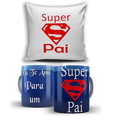Imagem de KIT Almofada + Caneca Eu Te Amo para um Super Pai