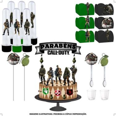 Imagem de Kit Festa #kf Call Of Duty: Warzone Forminha Tubete Topper