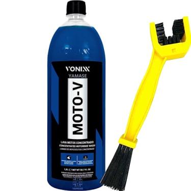 Imagem de Moto-v Shampoo Desengraxante Para Lavar Motos Vonixx 1,5L Escova corrente Detailer
