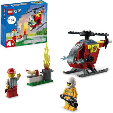 Imagem de 60318 Lego City Helicóptero Dos Bombeiros Kit De Construção (53 Peças)