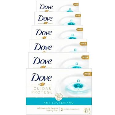 Imagem de Kit Sabonete Em Barra Dove Cuida E Protege - 6 Unidades 90g 6 Unidades
