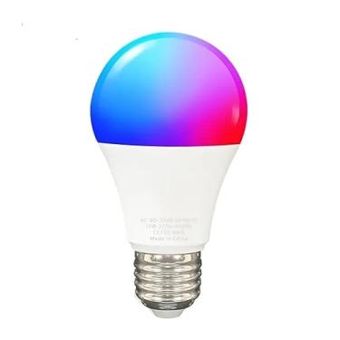 Imagem de lampadas inteligentes 10w ajustavel multicor compativel com alexa controle por APP 220 Volts