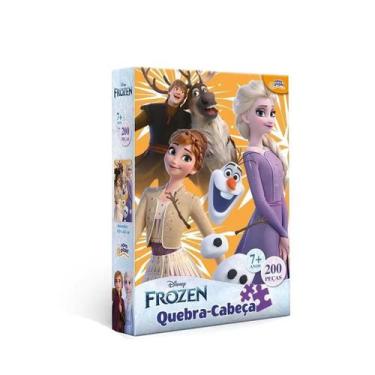 Imagem de Quebra-Cabeça Infantil Disney Frozen 200 Peças Toyster