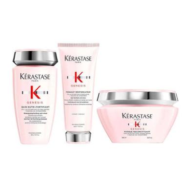 Imagem de Kérastase Genesis Kit - Shampoo Antiqueda + Condicionador + Máscara Ca