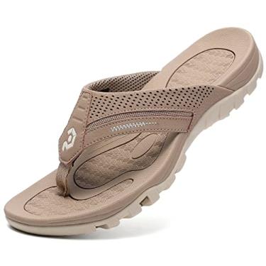 Imagem de Chinelo masculino de dedo e sandália durável confortável para praia, Arena, 10