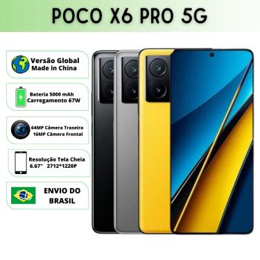 Imagem de Xiaomi Poco X6 PRO 5G Versão Global  Smartphone 5G   ROM Global   Câmera 64MP   Carregador 67W