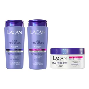 Imagem de Kit Lacan Liss Progress Shampoo Condicionador Mascara