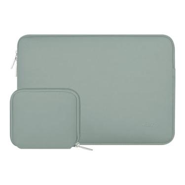 Imagem de MOSISO Capa para laptop de 13,3 polegadas, 13 a 13,3 polegadas compatível com MacBook Air/Pro 13/Pro 14 M5 M4 M3 M2 M1, HP Dell ASUS Lenovo, bolsa de neoprene para computador com capa pequena, verde