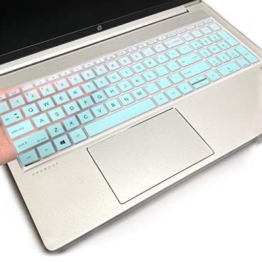 Imagem de Capa de teclado para HP ProBook 450 G8 G9 G10/ 455 G8 G9 G10/ 650 G8/HP Zbook Power G8 G9, nova capa de teclado para laptop HP ProBook de 15,6 polegadas (não serve para HP ProBook 450/455/650 G6 G7) MintGreen