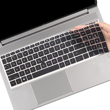 Imagem de Capa de teclado para laptop empresarial de 15,6 HP EliteBook 850 G7 G8/EliteBook 855 G7 G8 de 15,6 polegadas, HP EliteBook 850 855 G7 G8 layout dos EUA (não serve para EliteBook 850 855 G9 G10)