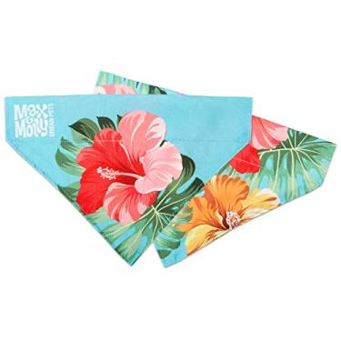 Imagem de Max & Molly Bandana reversível 2 em 1 para coleiras para animais de estimação - designs vibrantes, duráveis e laváveis na máquina - Acessório de tecido deslizante para gatos e cães - Babador de
