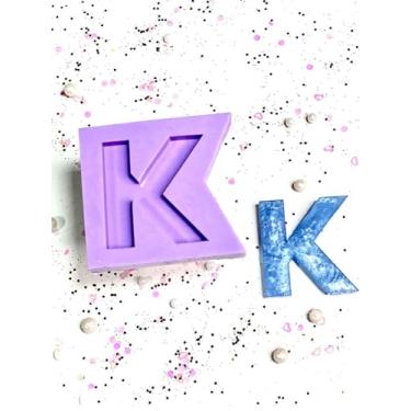 Imagem de Confeitaria dos Moldes, R174 Molde de silicone letra K resina decorar