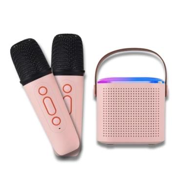Imagem de Novavida, Caixa de Som 2 Microfones Bluetooth Portátil Efeito de LED Sem Fio Mudança de Voz Karaokê
