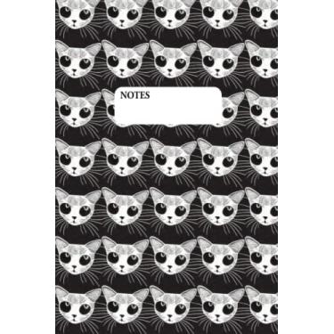 Imagem de Caderno de gato preto e branco: caderno de gato preto e branco da Meow Woof, uma divisão da Dirivitive