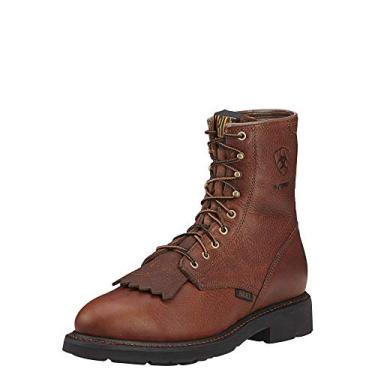 Imagem de Ariat Bota masculina Cascade 8 biqueira de aço H20 com cadarço, Sol, 9 Wide Big Kid