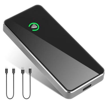 Imagem de JBER Adaptador CarPlay sem fio 2 em 1 para Apple, adaptador automotivo sem fio Android, atualização rápida 2024 para conversão com fio de fábrica para sem fio, adequado para iOS 8+, Android 11+,