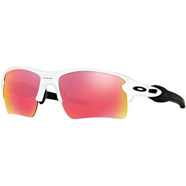 Imagem de Óculos de sol retangulares Oakley OO9188 Flak 2.0 XL, branco polido/campo Prizm, 59 mm