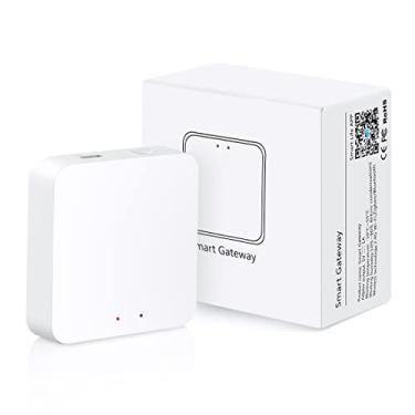 Imagem de SEZO Controle de aplicativo LM054 Zigbee Bluetooth Dual-Mode Smart Gateway compatível com Alexa/Google Assistant, funciona com controlador LM052 C01Z C02Z C03Z C04Z C05Z