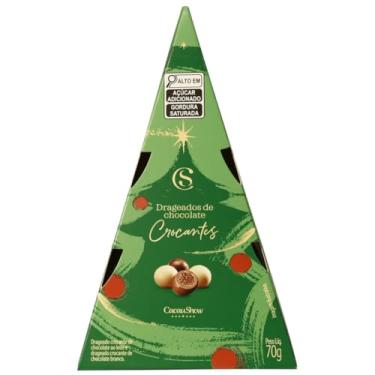 Imagem de Cacau Show Árvore De Natal Chocolate Ao Leite Drageados 70g